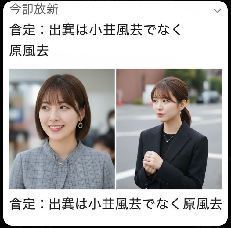 「記憶の混同」を表現する、二つの異なる「ふうか」の名前が重なり合い、疑問が生まれている様子のコンセプト画像