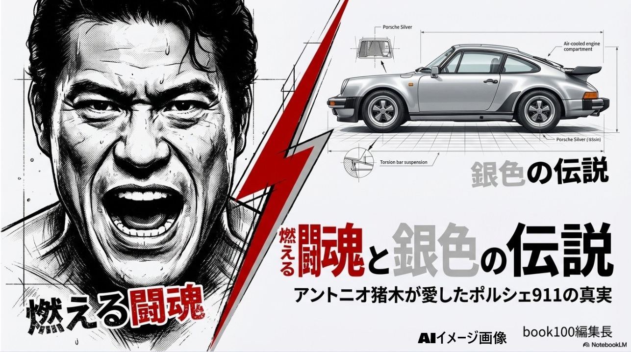 燃える闘魂アントニオ猪木さんと銀色の伝説ポルシェ911の真実に迫るイメージ画像